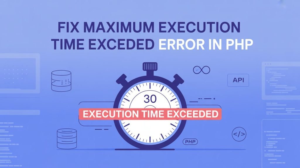 Maximum Execution Time Exceeded Error in PHP tutorial guide