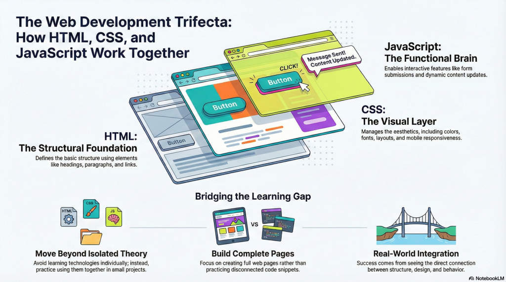 Difficulty Understanding How HTML, CSS, and JavaScript Work Together 1 How HTML, CSS, and JavaScript relate