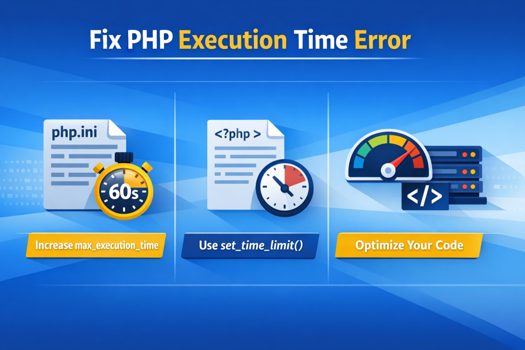 PHP execution time optimization and max_execution_time solution diagram